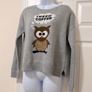 Almost Famous Owl Sweater